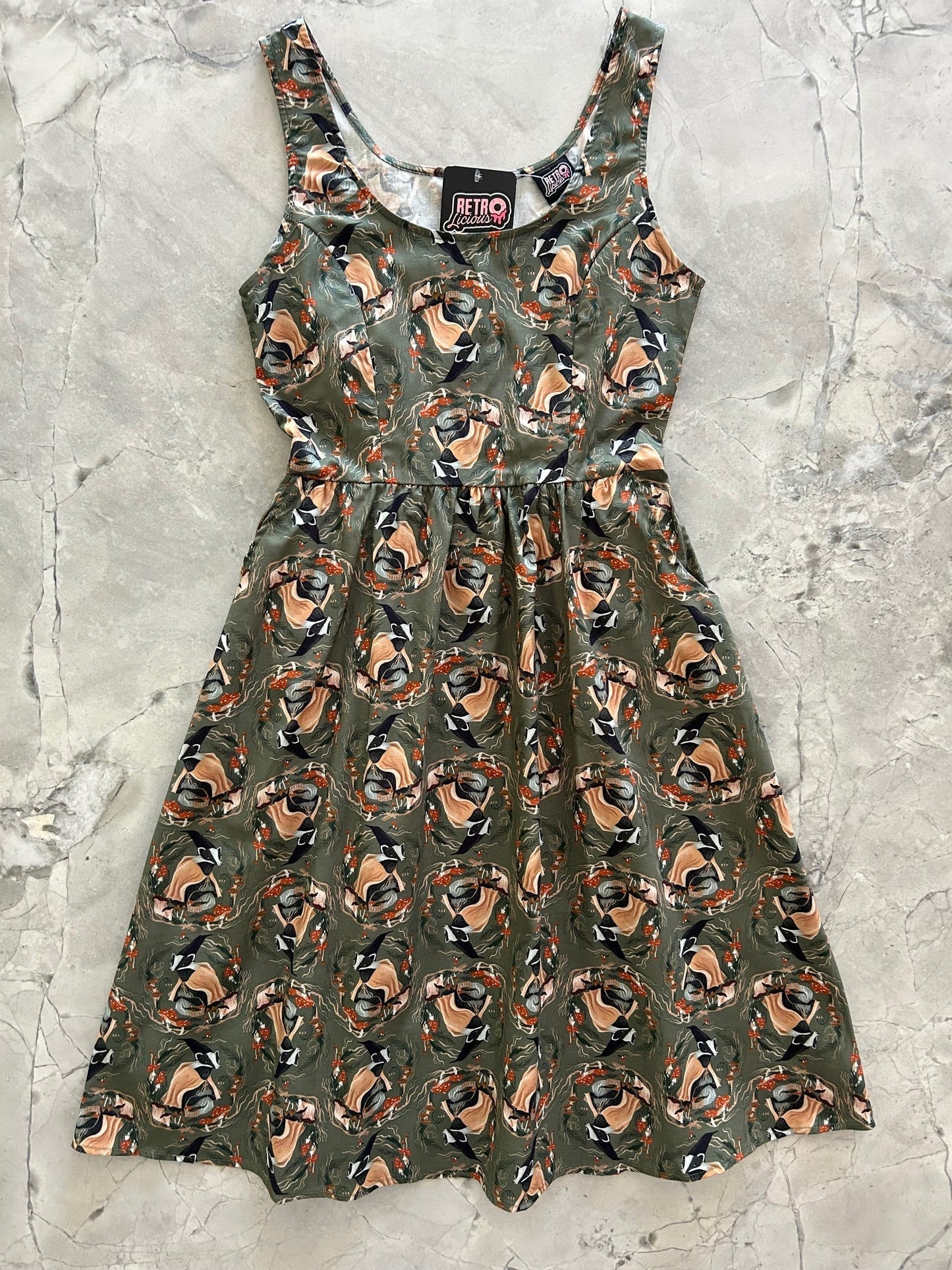 Badger Fit & Flare Dress Retrolicious