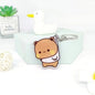 Cute cartoon Bubudu Giant Panda Pendant Keychain Car Key Acrylic Backpack Keychain Pendant