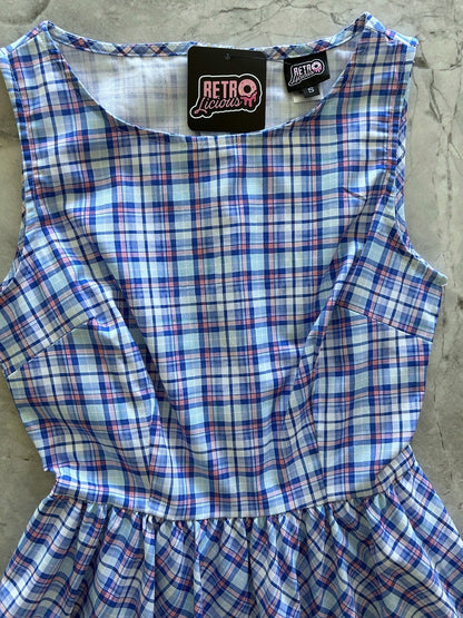 Plaid Midi Dress Retrolicious