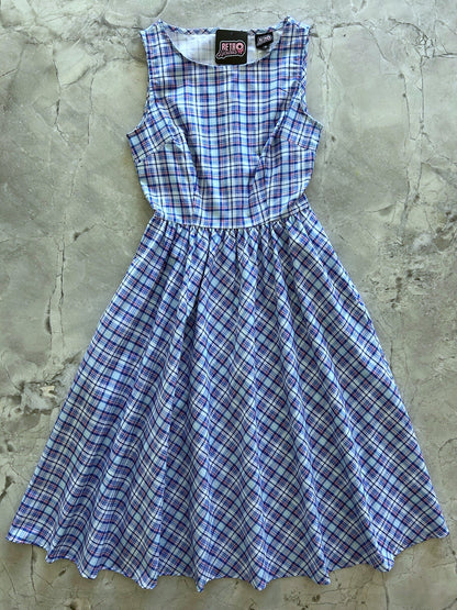 Plaid Midi Dress Retrolicious