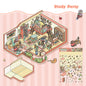 Landscape stickers large 3D stereoscopic scene collage miniature scene ledger stickers DIY stickers