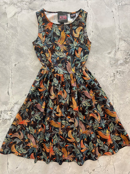 Birds of a Feather Vintage Dress Retrolicious