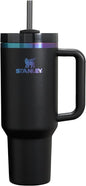 Stanley Quencher H2.0 FlowState Stainless Steel Vacuum Insulated Tumbler with Lid and Straw for Water, Iced Tea or Coffee Laser Black New Era Fashion LLc