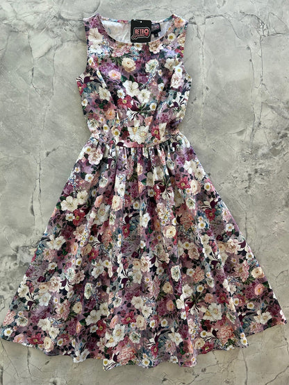 Floral Midi Dress Retrolicious