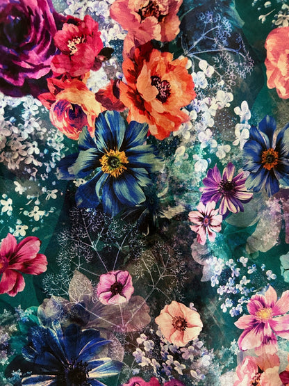Moody Floral Vintage Dress Retrolicious