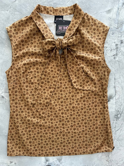 Paw Print Bow Top Retrolicious