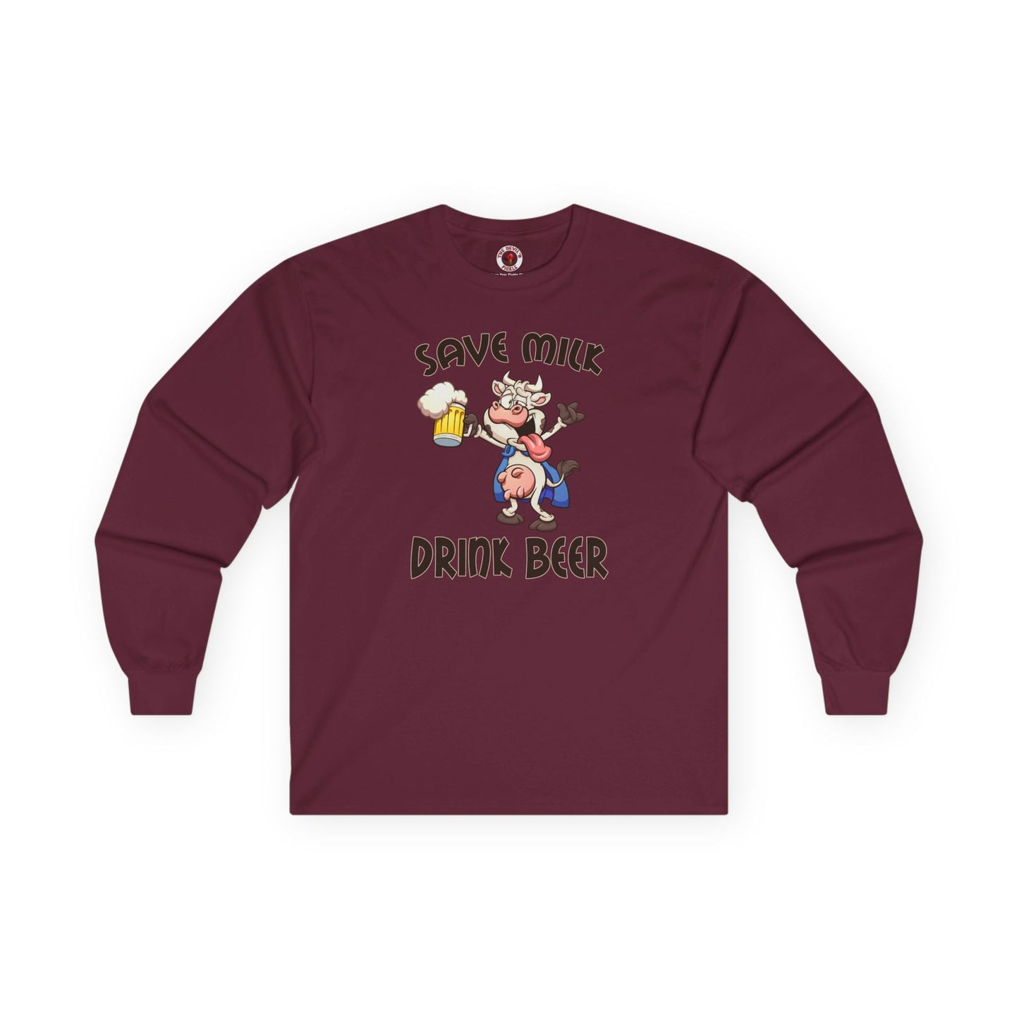 Save Milk Drink Beer Long Sleeve Tee The Devil's Pickle
