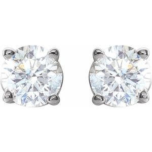 14K White 1/2 CTW Natural Diamond Earrings Ethereal Legacy Boutiques