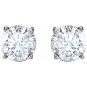 Sterling Silver Imitation White Cubic Zirconia Earrings Ethereal Legacy Boutiques