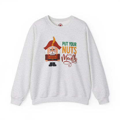 Put Your Nuts In My Mouth Crewneck Sweatshirt The Devil's Pickle