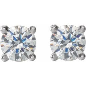 14K White 1/8 CTW Lab-Grown Diamond Stud Earrings Ethereal Legacy Boutiques