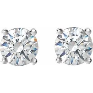 Sterling Silver 1/8 CTW Natural Diamond Cocktail-Style Earrings Ethereal Legacy Boutiques