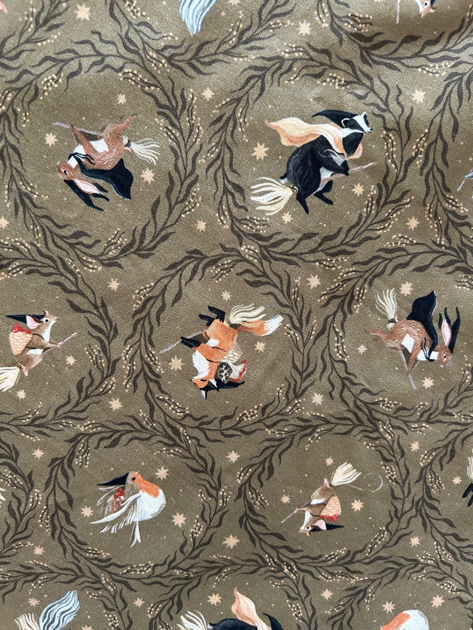 Witchy Animals Midi Dress Retrolicious