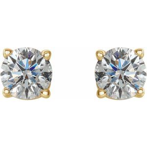 14K Yellow 1/2 CTW Natural Diamond Earrings Ethereal Legacy Boutiques