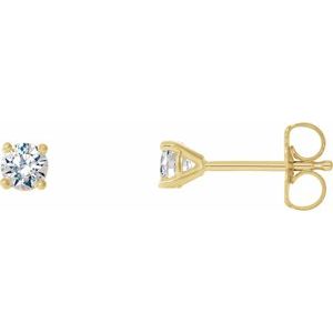 14K Yellow 1/6 CTW Lab-Grown Diamond Stud Earrings Ethereal Legacy Boutiques