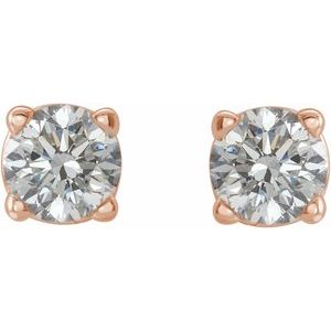 14K Rose 3/8 CTW Natural Diamond Earrings Ethereal Legacy Boutiques
