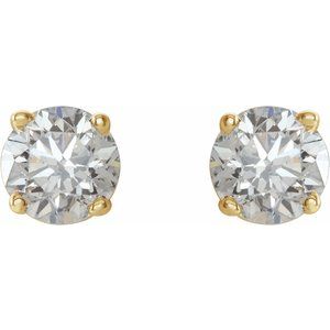 14K Yellow 1/6 CTW Natural Diamond Earrings Ethereal Legacy Boutiques