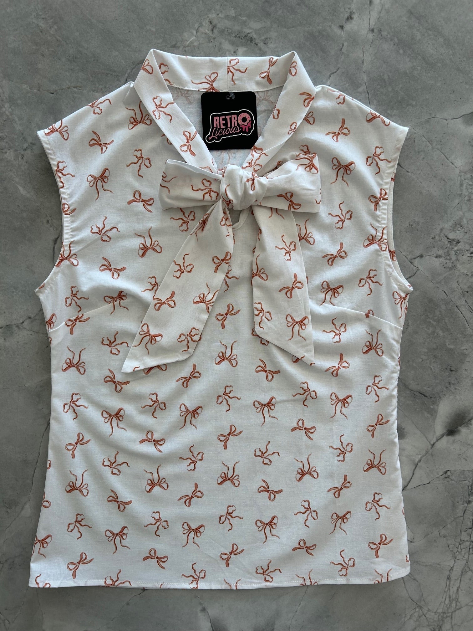 Pink Bows Bow Top Retrolicious