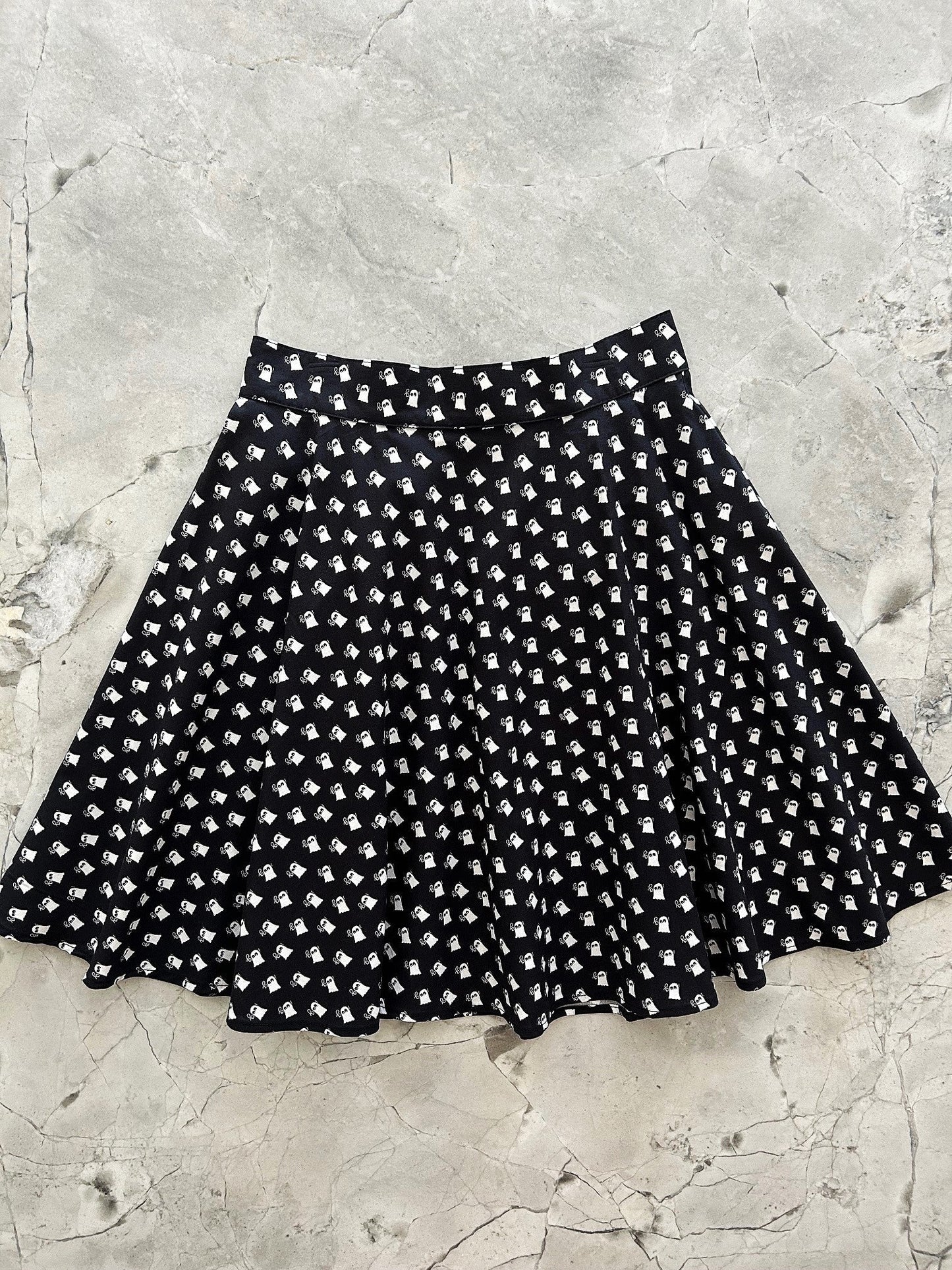 Mini Ghosts Skater Skirt Retrolicious