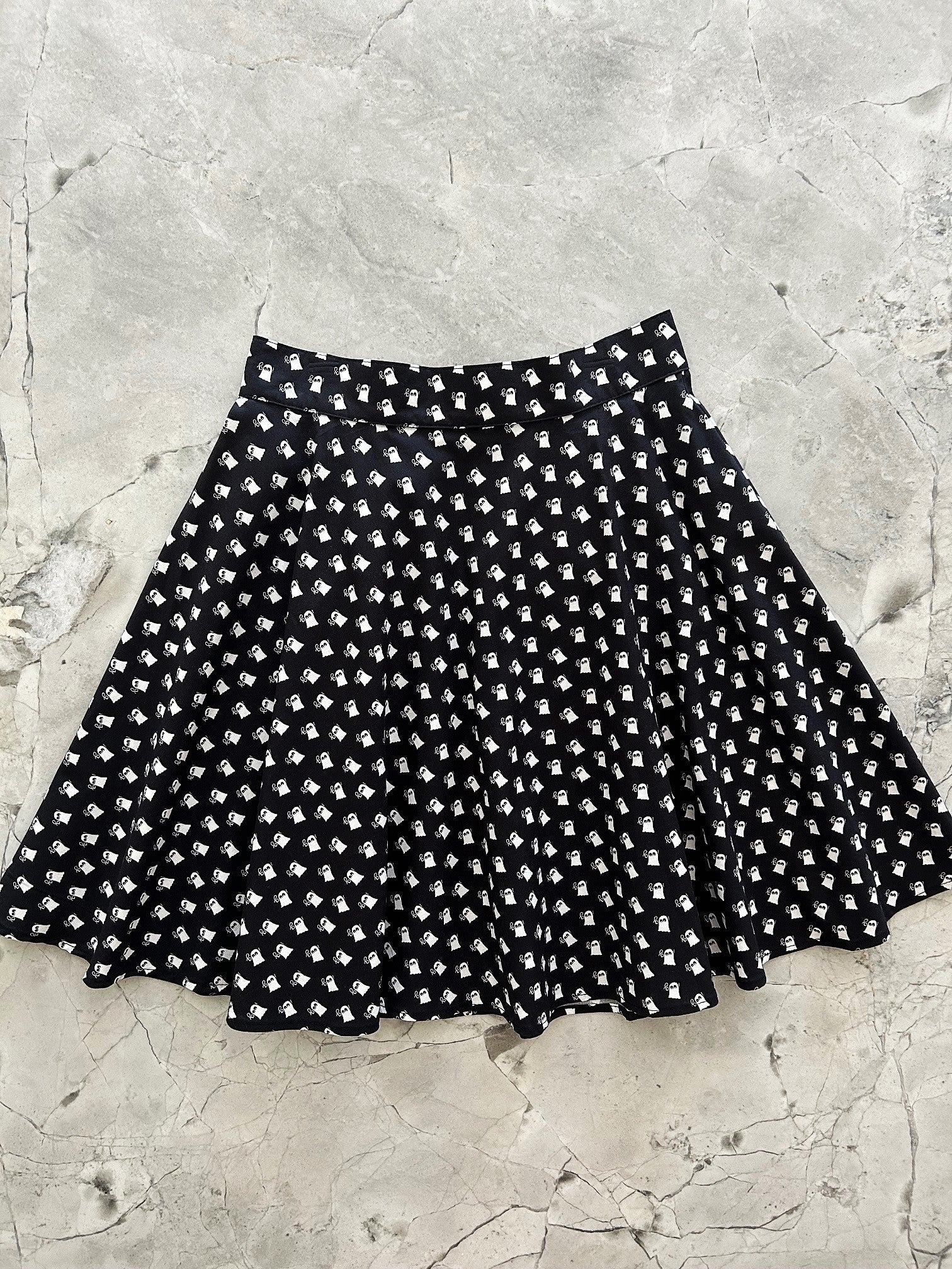 Mini Ghosts Skater Skirt Retrolicious