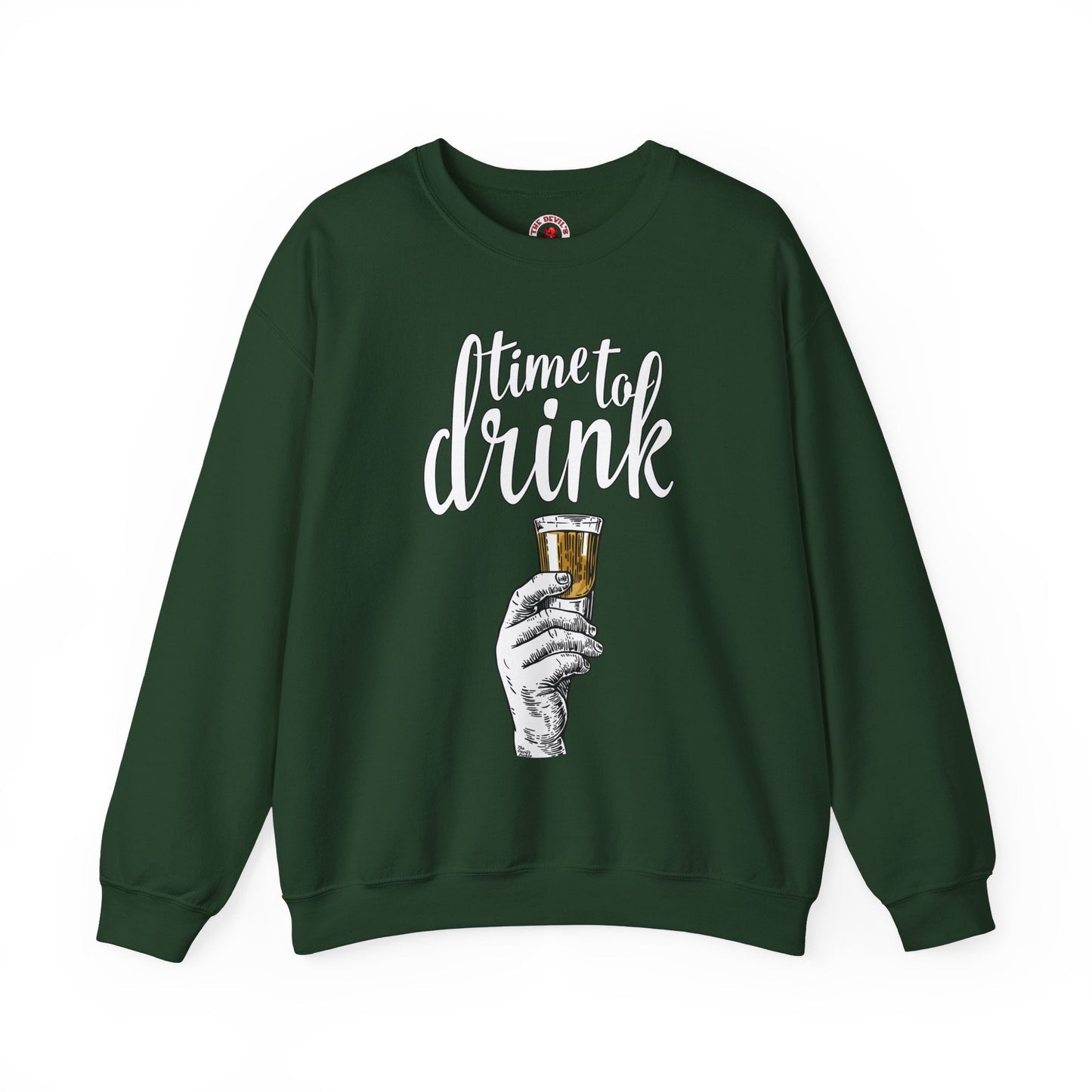 Time To Drink Crewneck Sweatshirt The Devil's Pickle