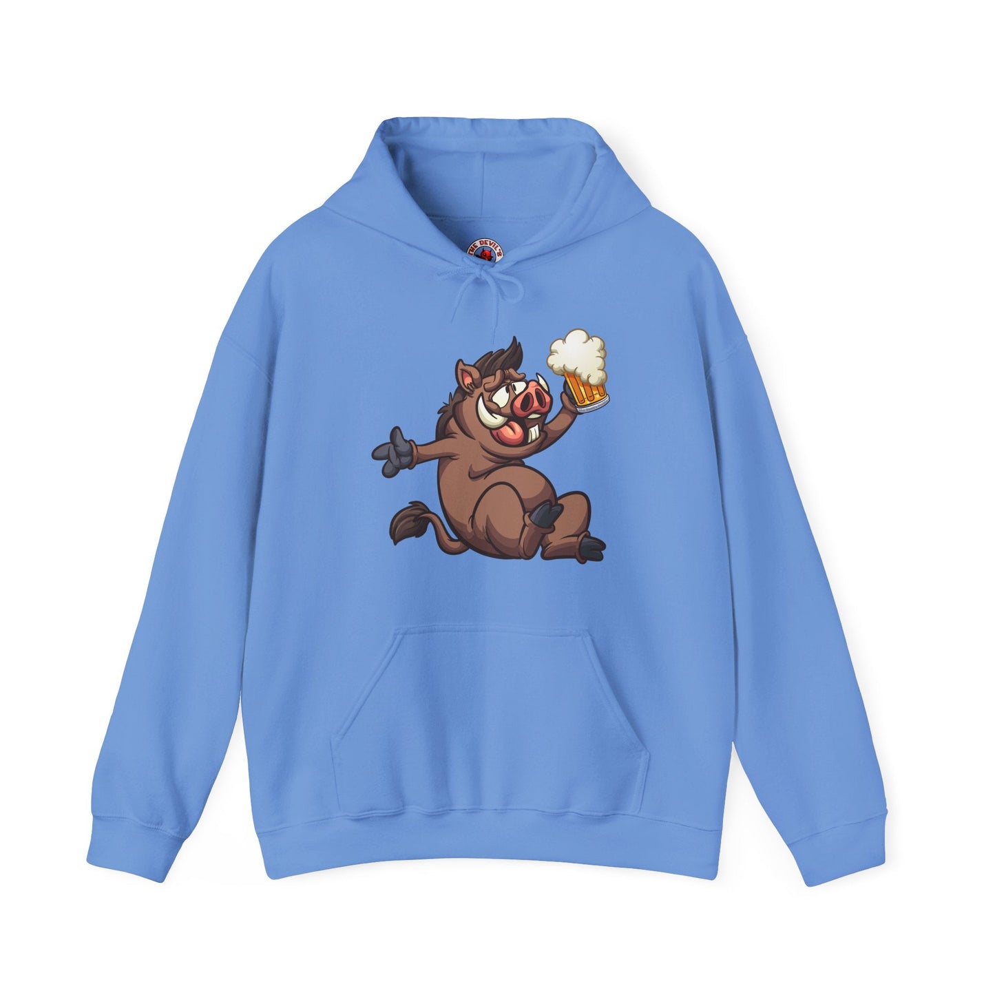 Beer Drinking Boar Hooded Sweatshirt The Devil's Pickle