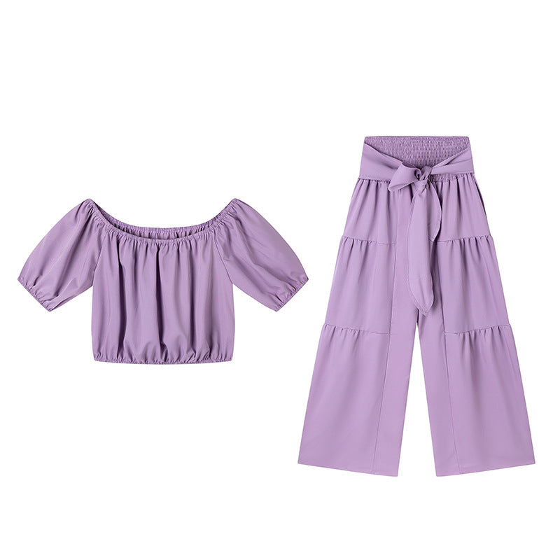 High-Waist Flared Pants & Top Two-Piece Set – 7 Colors, S–2XL FitiqueFit