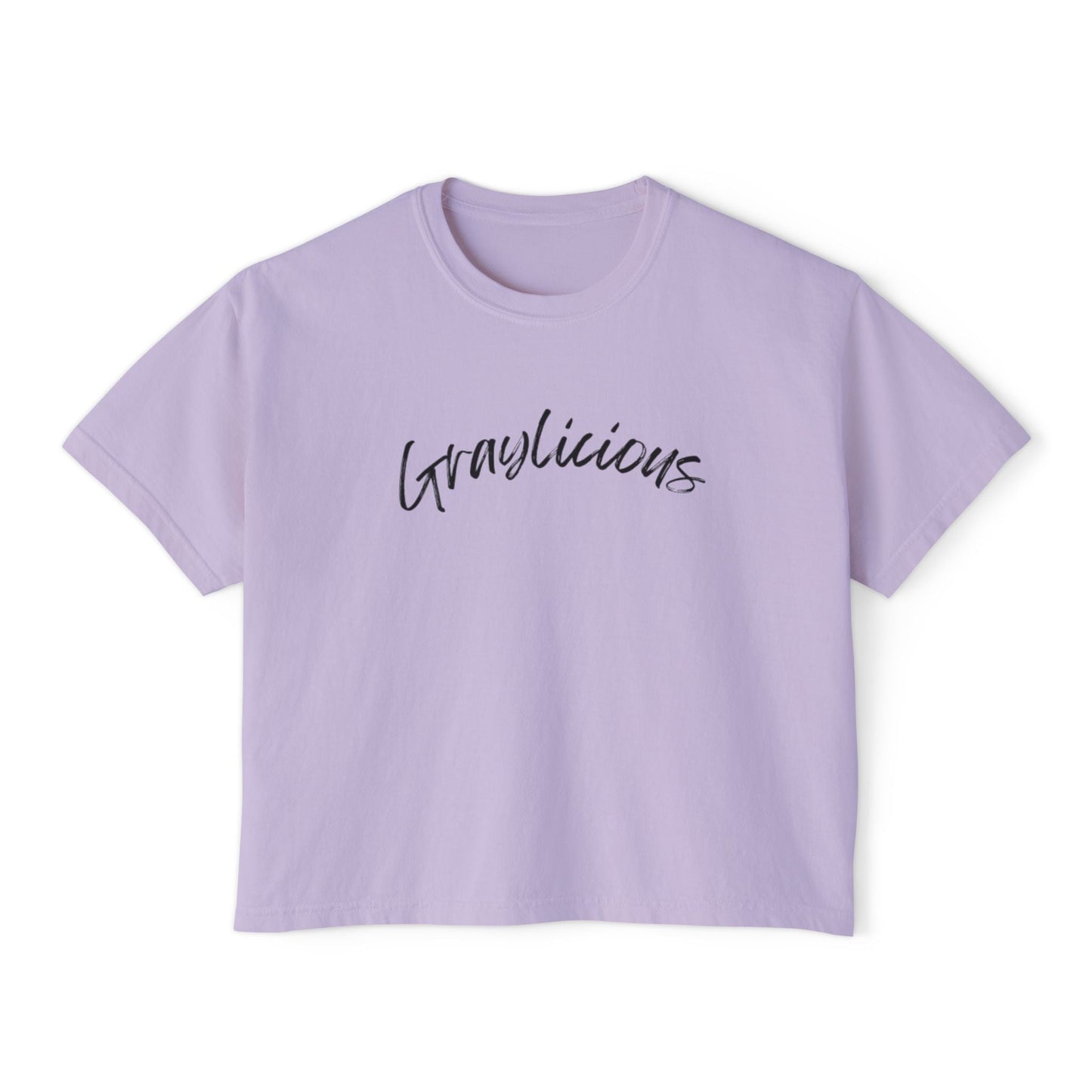 Women's Boxy Tee " Graylicious" Grayceful LLC