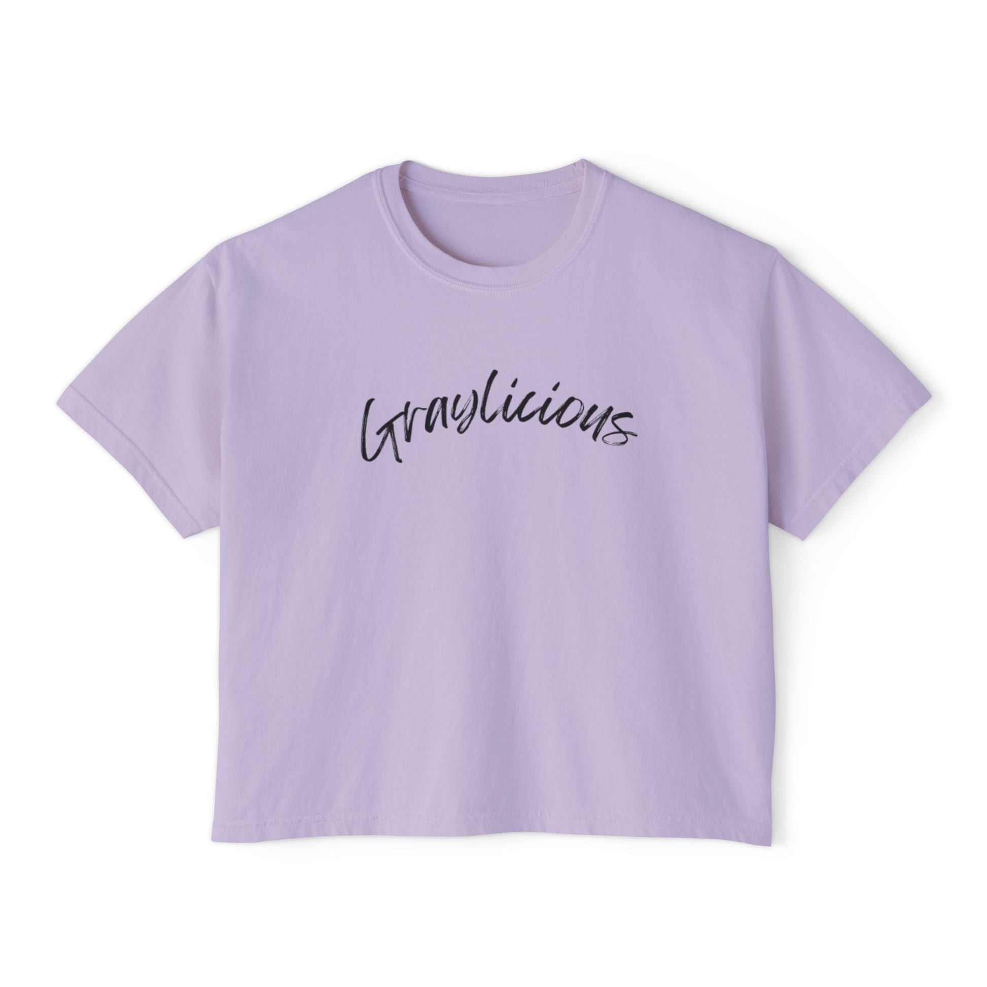 Women's Boxy Tee " Graylicious" Grayceful LLC