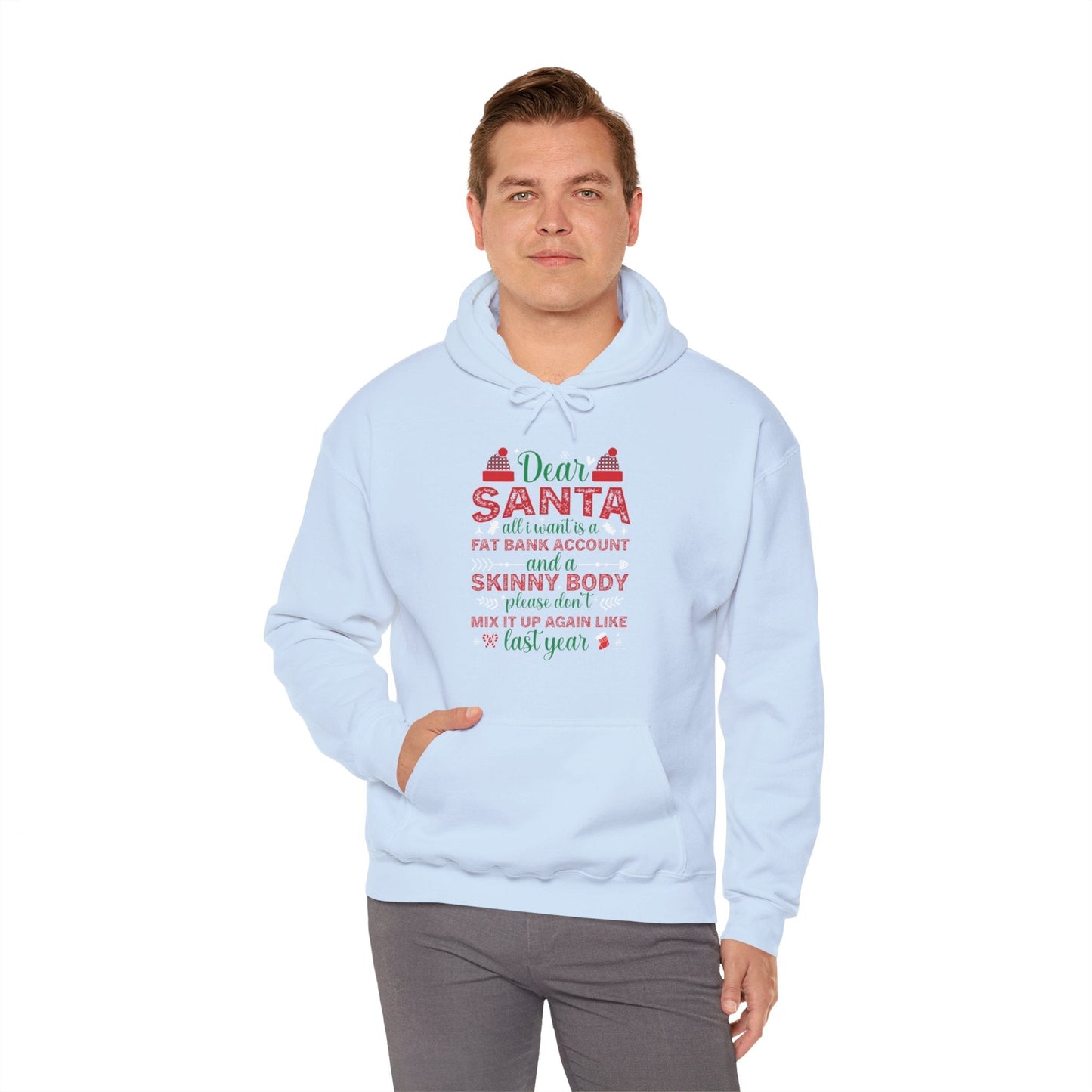 Dear Santa All I Want Is a Fat Bank Account Hooded Sweatshirt The Devil's Pickle