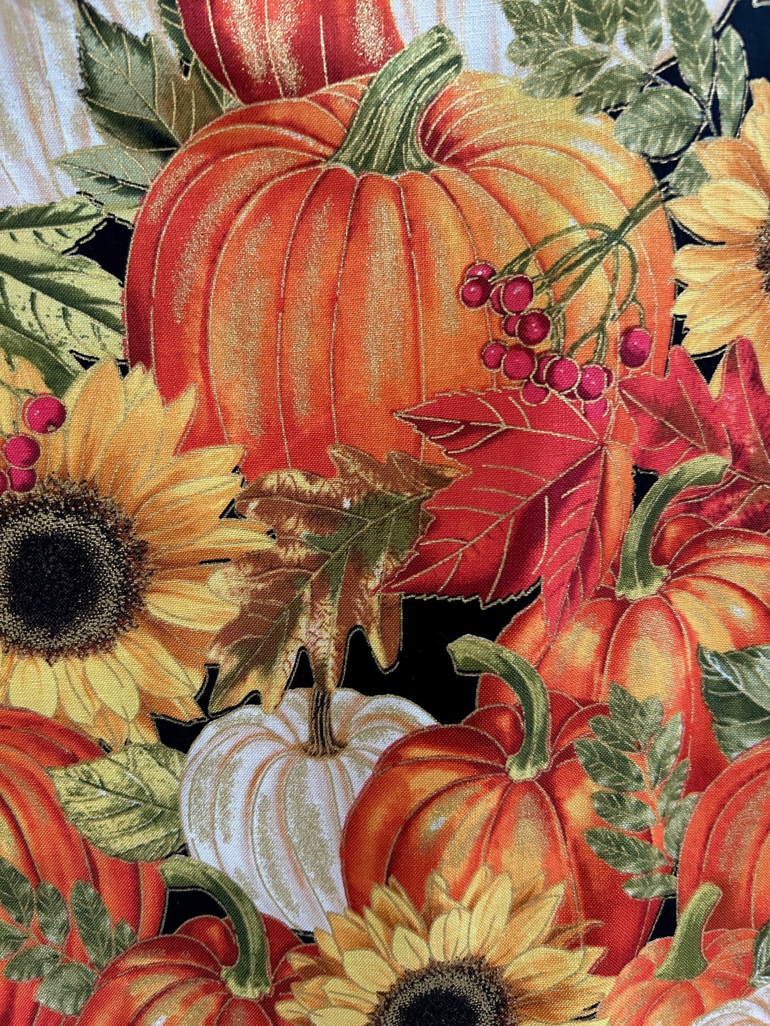 Sunflower & Pumpkin Skater Skirt Retrolicious