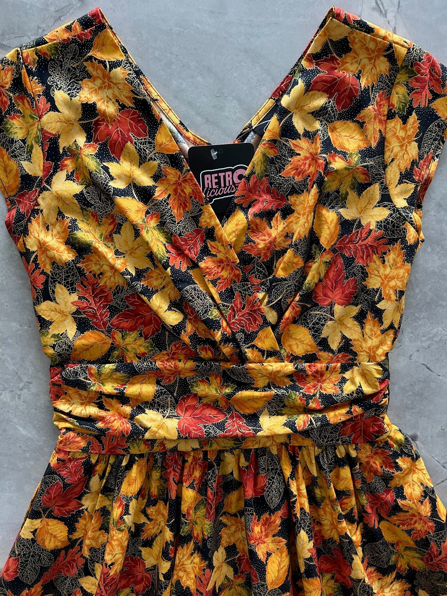 Leaves Greta Dress Retrolicious