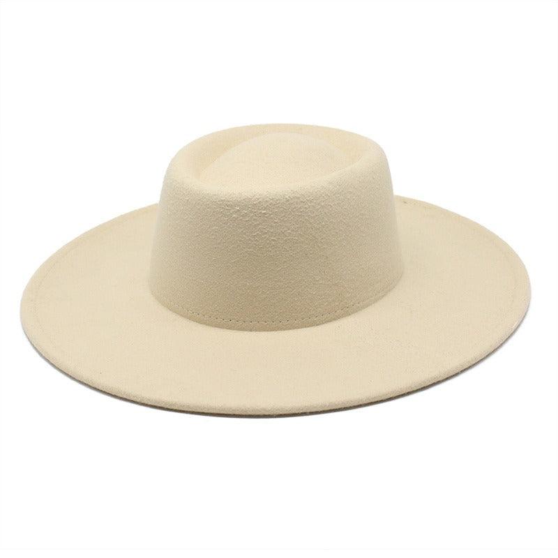 Ella Wide Brim Wool Jazz Hat – Stylish Felt Hat in 16 Colors Country in My Heart