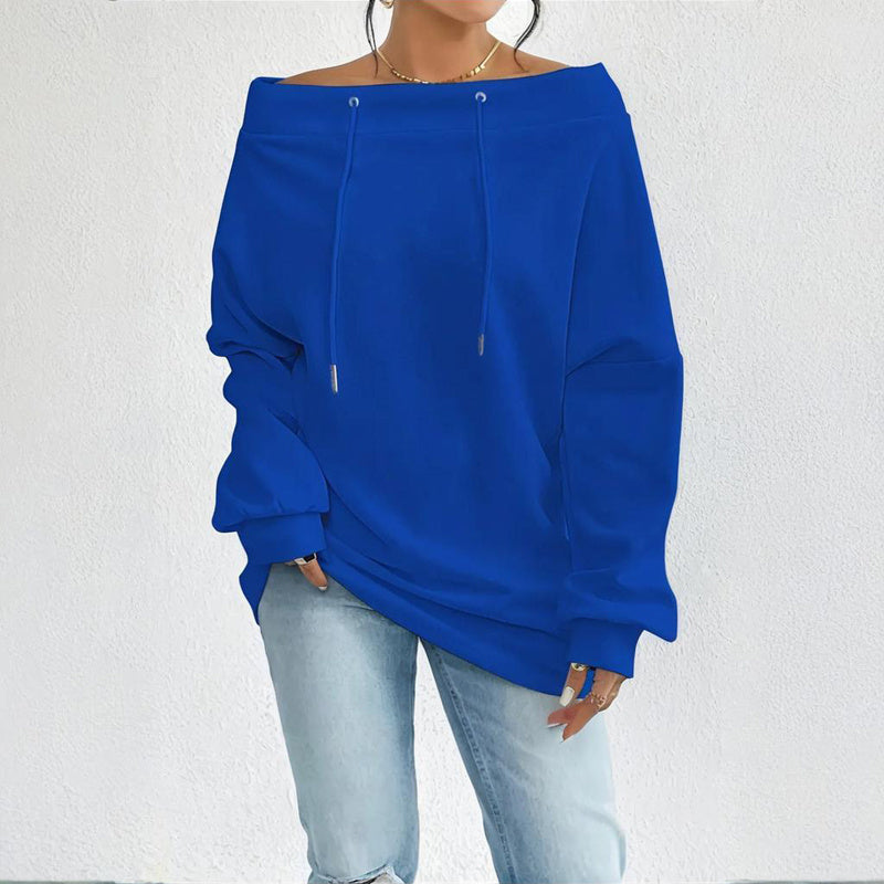 Plus Size Off Shoulder Pullover FitiqueFit