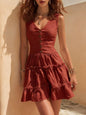 Women's Sleeveless Linen Button-Up Midi Dress FitiqueFit