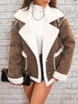 Fashion Polo Collar Plush Jacket Winter Warm Casual Jacket See size chart under “more details” The Fashion Celestial