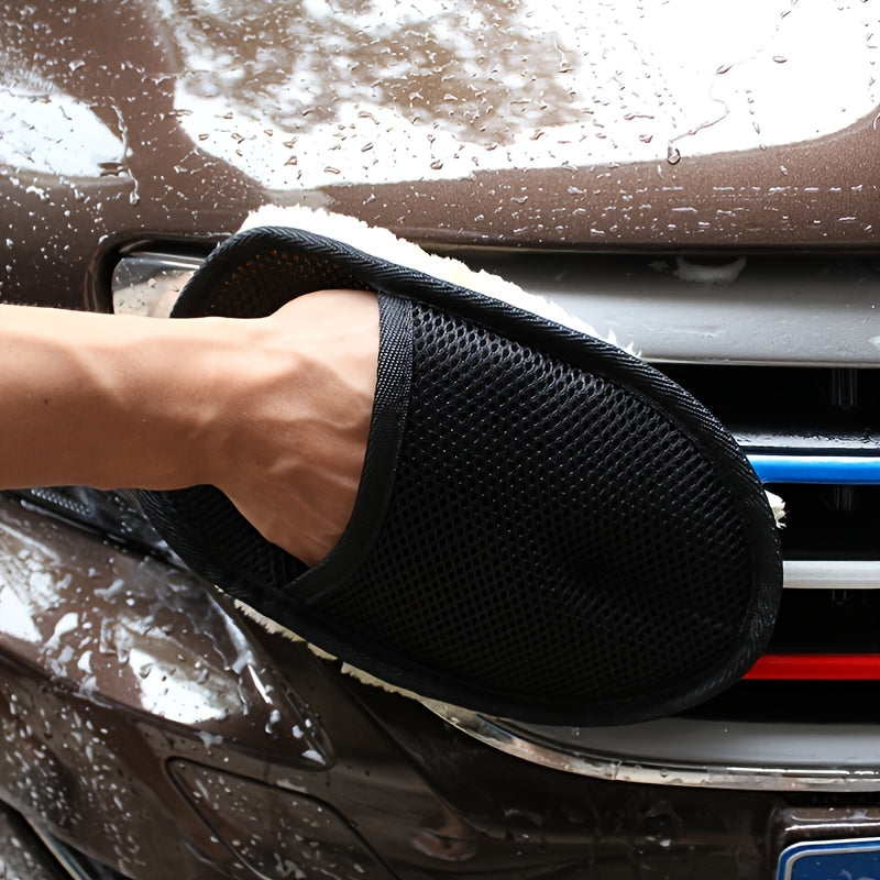 9.84" x 3.5" Microfiber Ultra-Soft Car Cleaning Glove, Perfect for Auto Detailing & Maintenance NovaCart