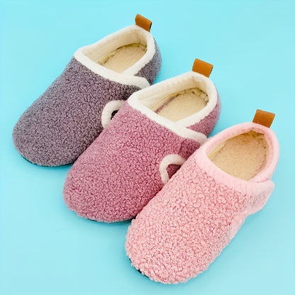 2022 New Spring Winter Cute Girl Home Shoes Thicken Soft Sole Baby Socks Shoes Toddler Warm Lightweight Floor Shoes Little Kids Fashion Faux Fur NovaCart