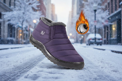 Women’s Warm Padded Lightweight Cotton Boots – Cozy Winter Non-Slip Outdoor Ankle Boots FitiqueFit