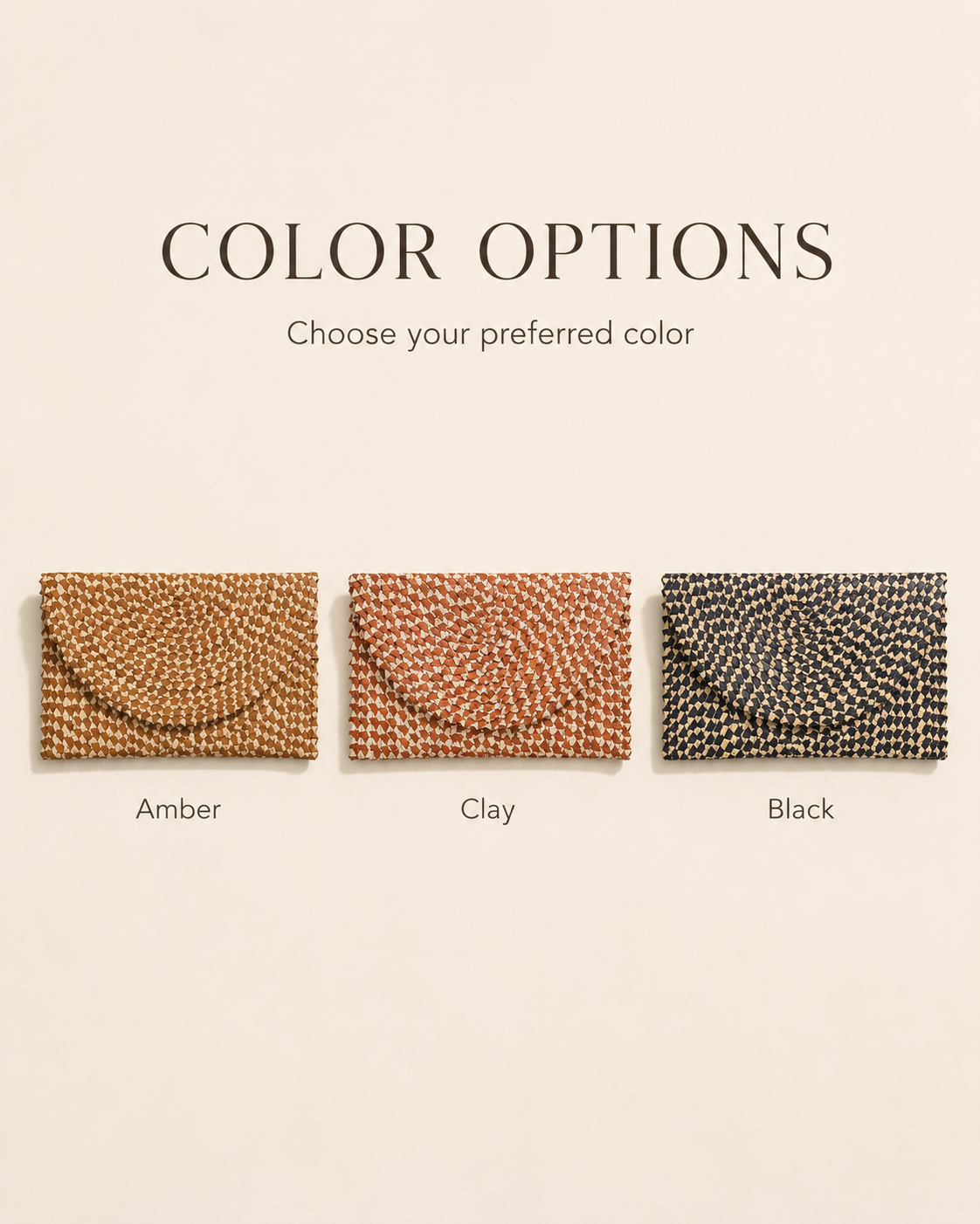 Ombre Rattan Clutch Village Thrive