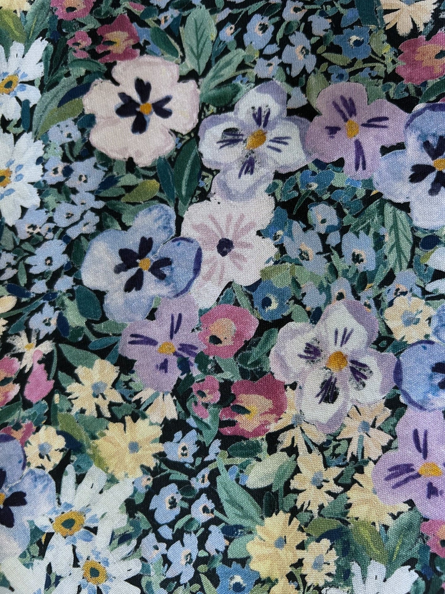 Painted Floral Vintage Dress Retrolicious