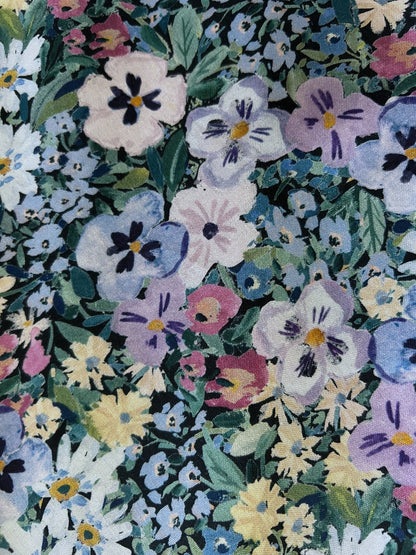 Painted Floral Vintage Dress Retrolicious