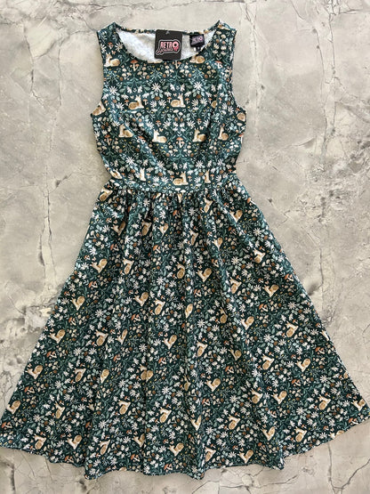 Deer Midi Dress Retrolicious