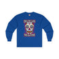 Dia De Los Muertos Skull Long Sleeve Tee The Devil's Pickle