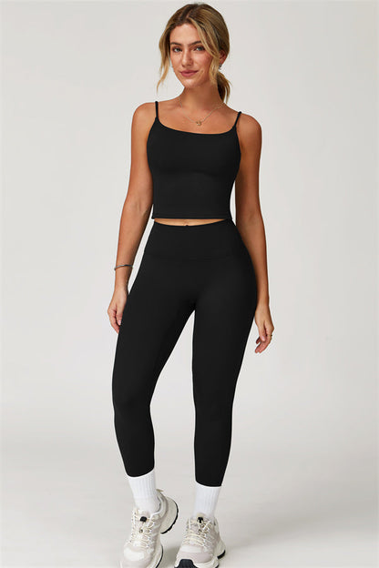 The Agile Crop Top Leggings 2-Piece Set Fitglutes Activewear Gymwear Sportswear & Workout Clothes