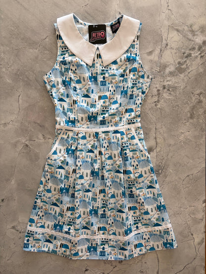Santorini Collared Dress Retrolicious