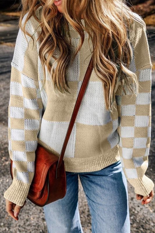Abigail Print Drop Shoulder Sweater Shop Style & More | Fresh Looks, Everyday Deals & Free Shipping