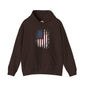Distressed American Flag Hooded Sweatshirt The Devil's Pickle
