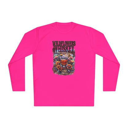 Wildflowers and Whiskey Lightweight Long Sleeve Tee Country in My Heart