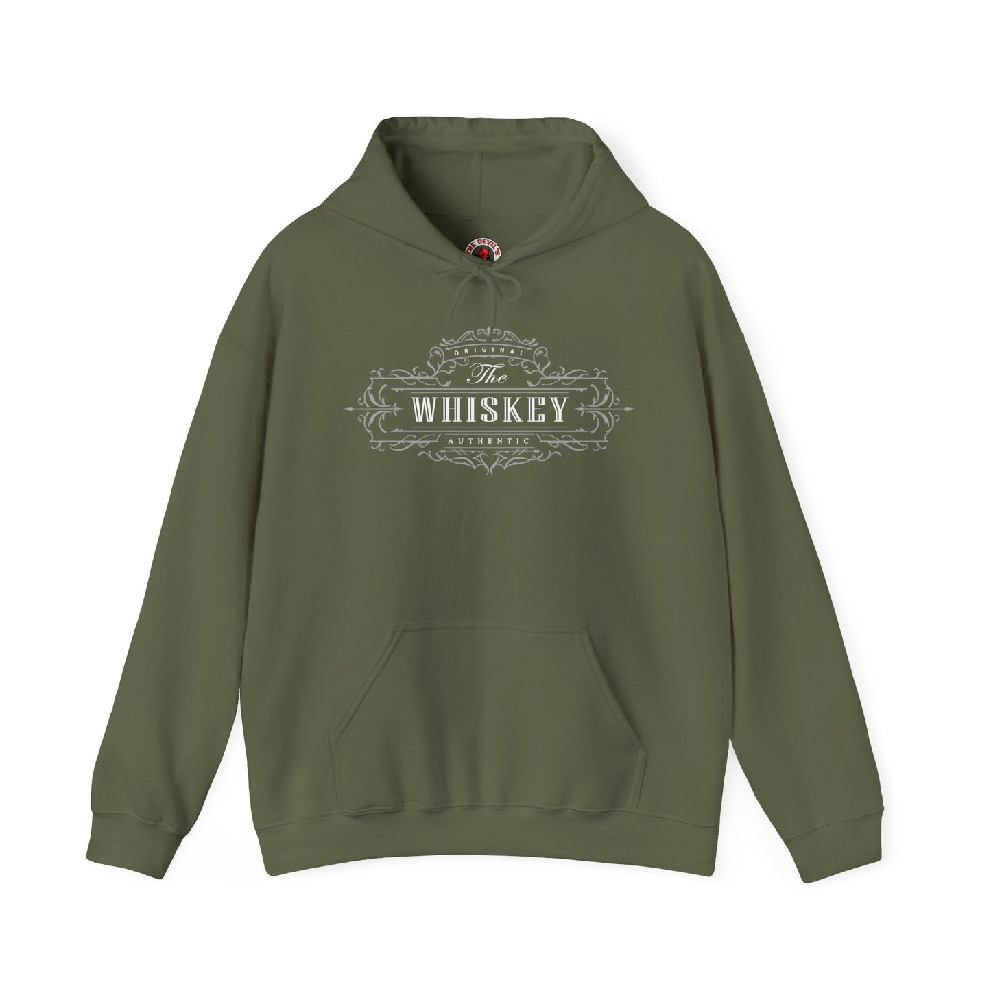 The Original Authentic Whiskey Hooded Sweatshirt The Devil's Pickle